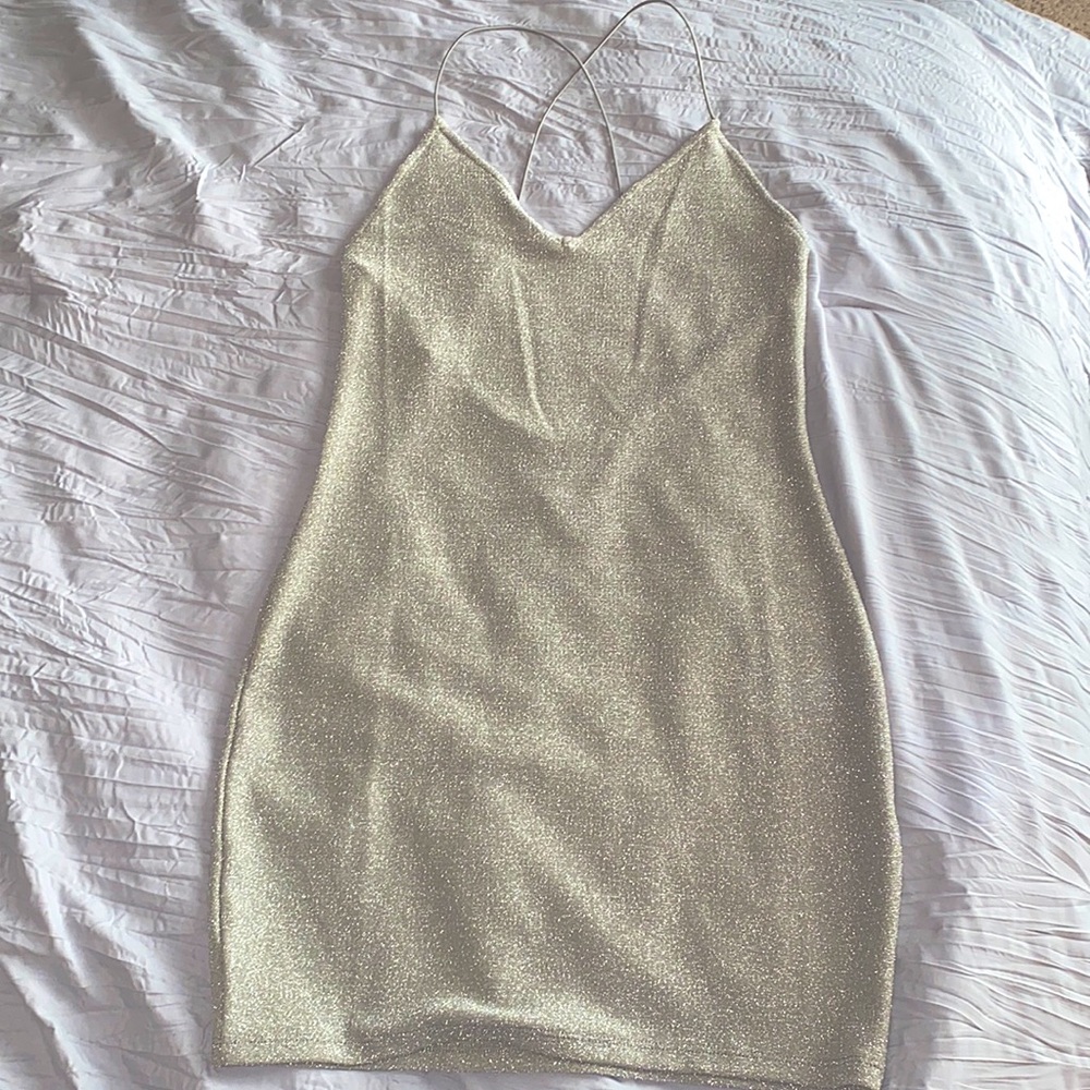 H&M - Silver \ mini dress \ size: S
